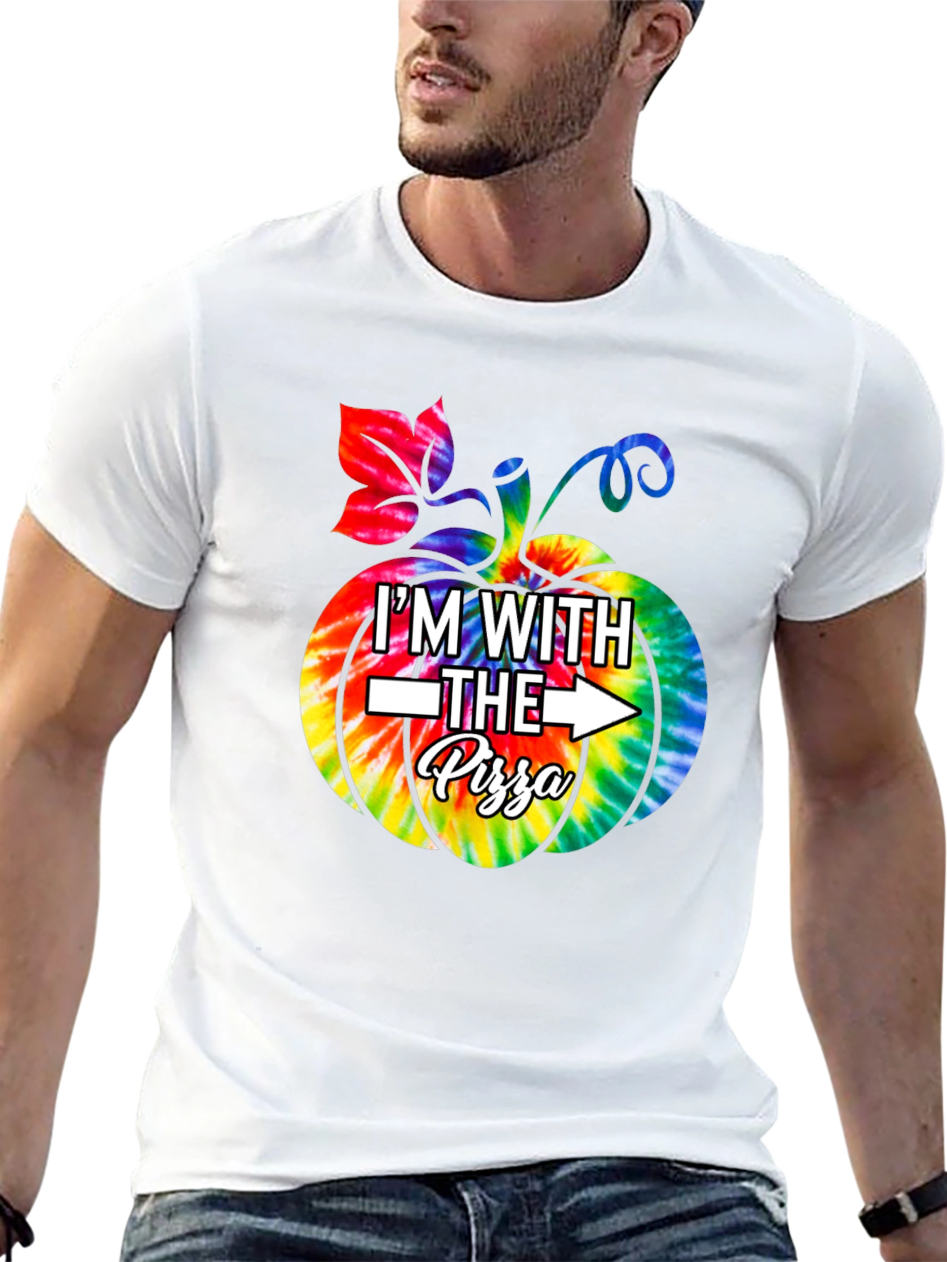 Im With The Pizza Halloween T-Shirt
