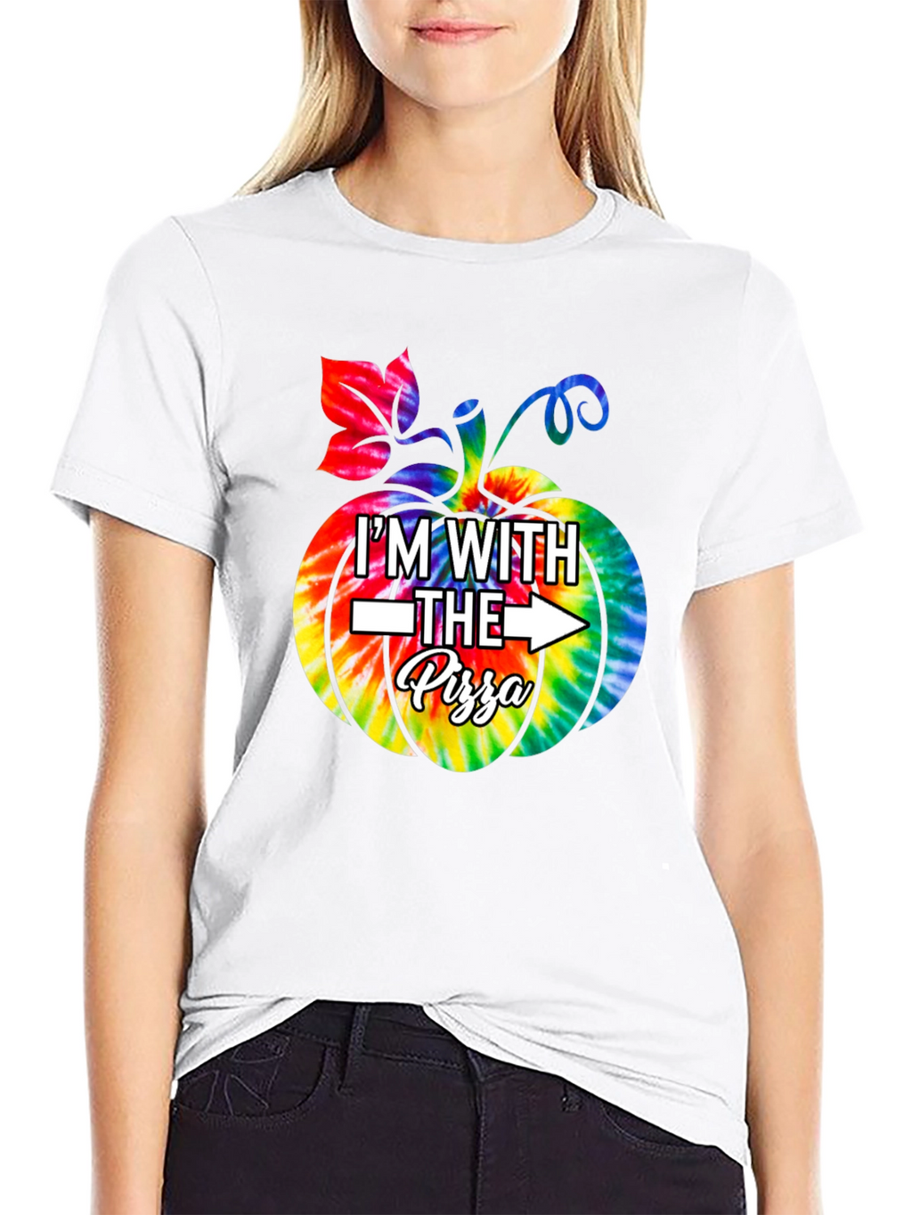 Im With The Pizza Halloween T-Shirt