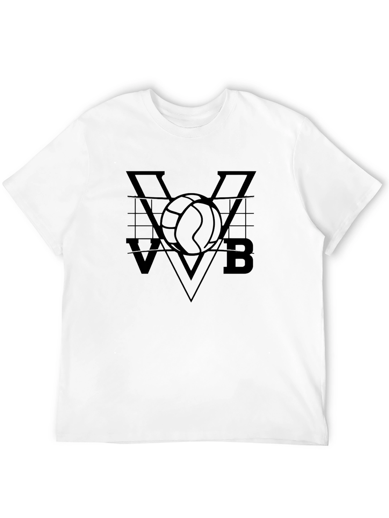 Volleyball VVB Graphic Tee - Mens Black T-Shirt