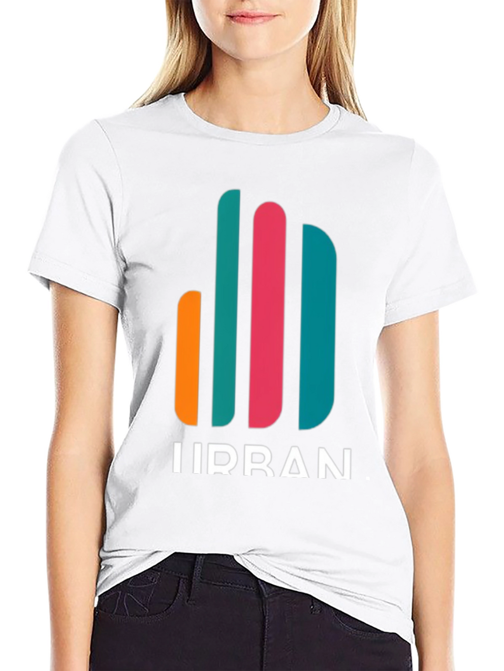 Urban Graphic Tee - Modern Stripe Design