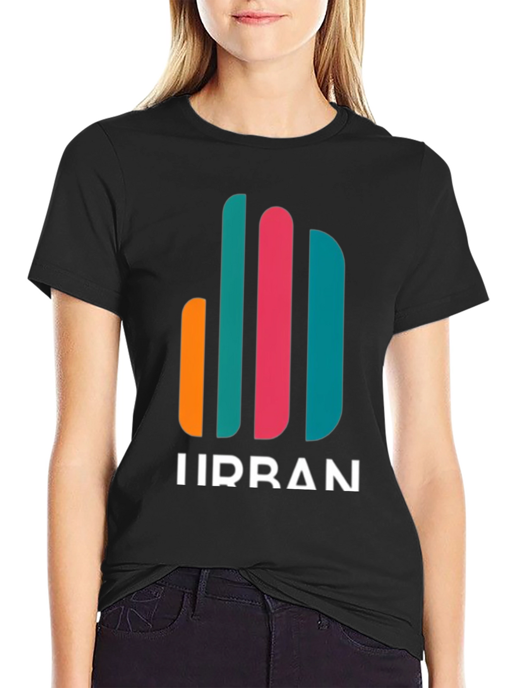 Urban Graphic Tee - Modern Stripe Design