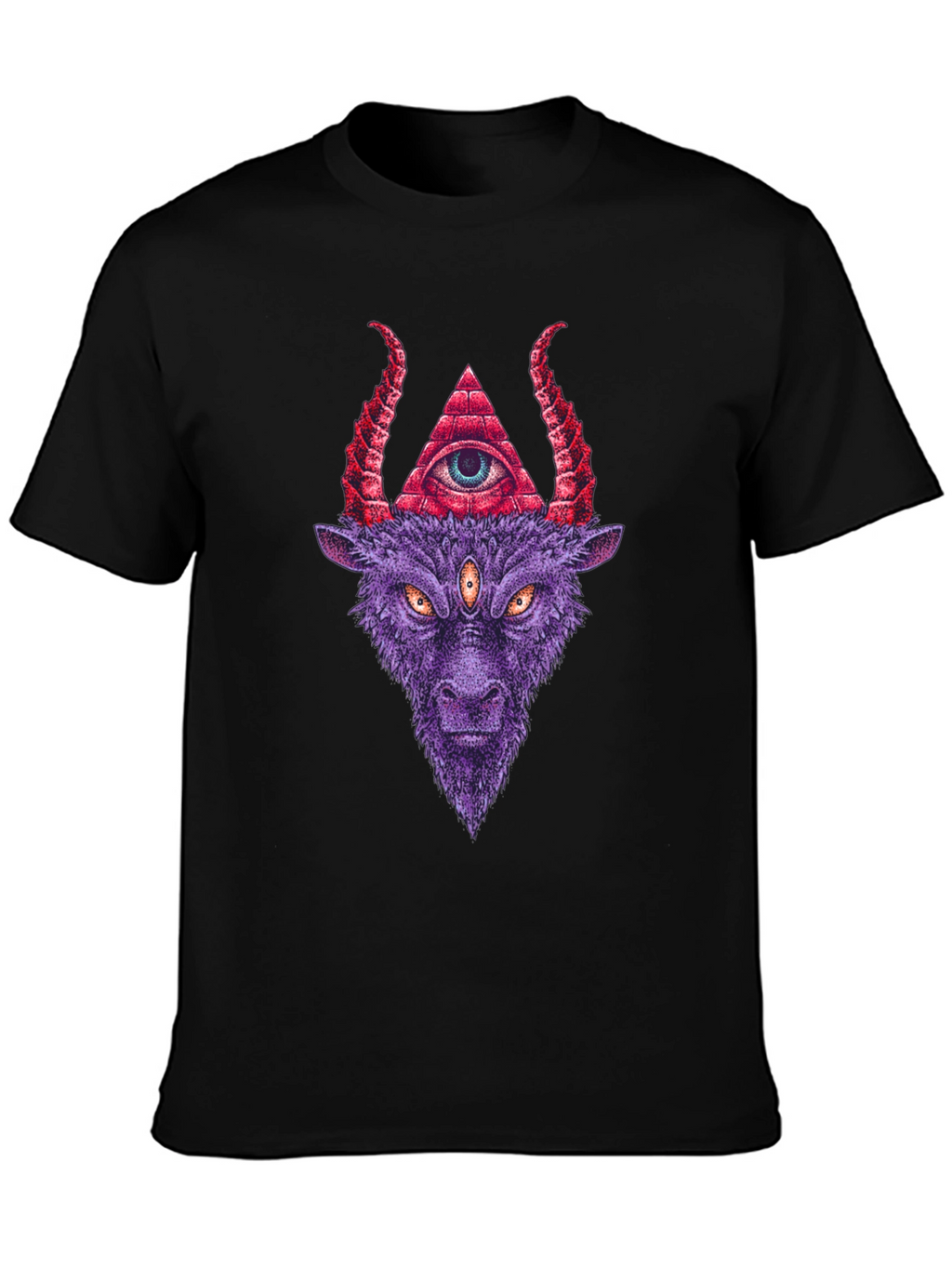 Baphomet Graphic T-Shirt - Occult Style Tee