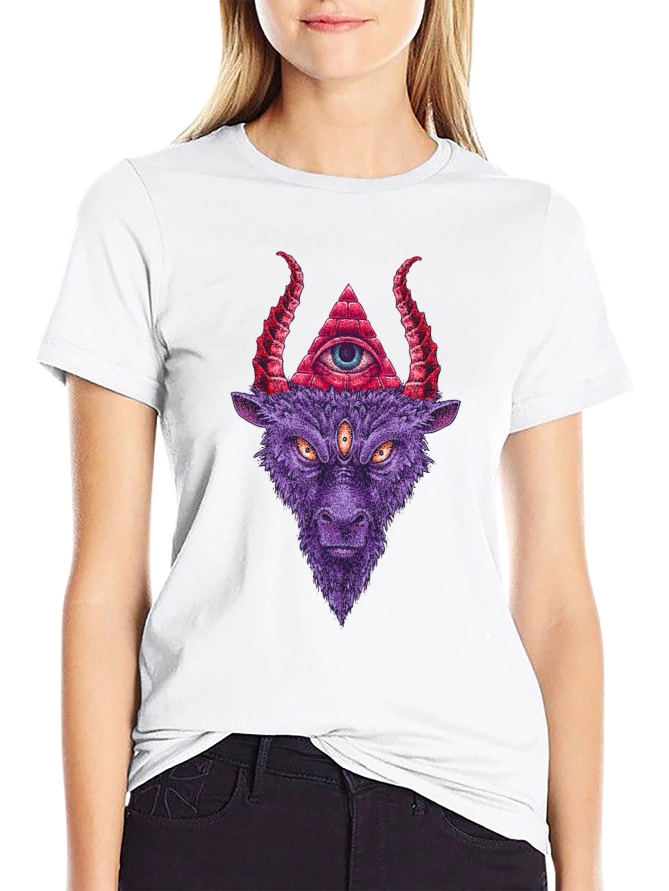 Baphomet Graphic T-Shirt - Occult Style Tee