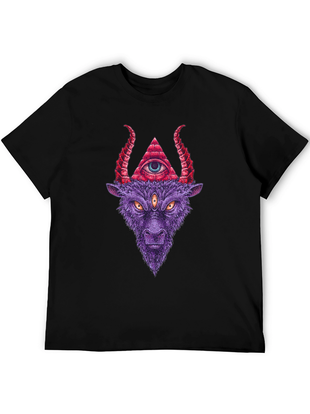 Baphomet Graphic T-Shirt - Occult Style Tee