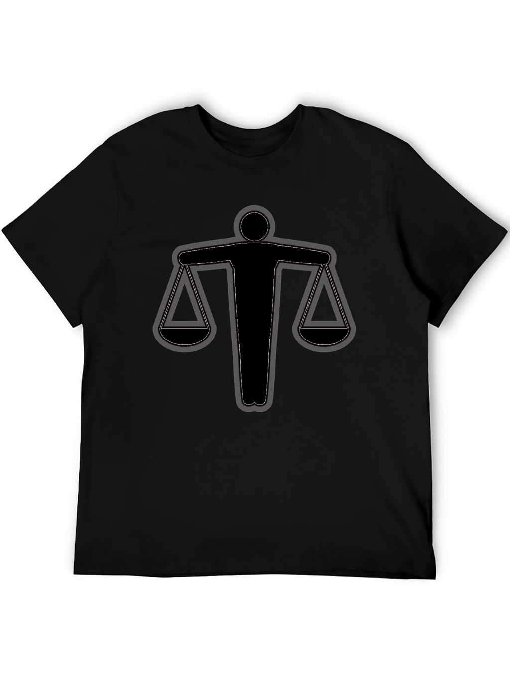 Scales of Justice Graphic Tee - Black