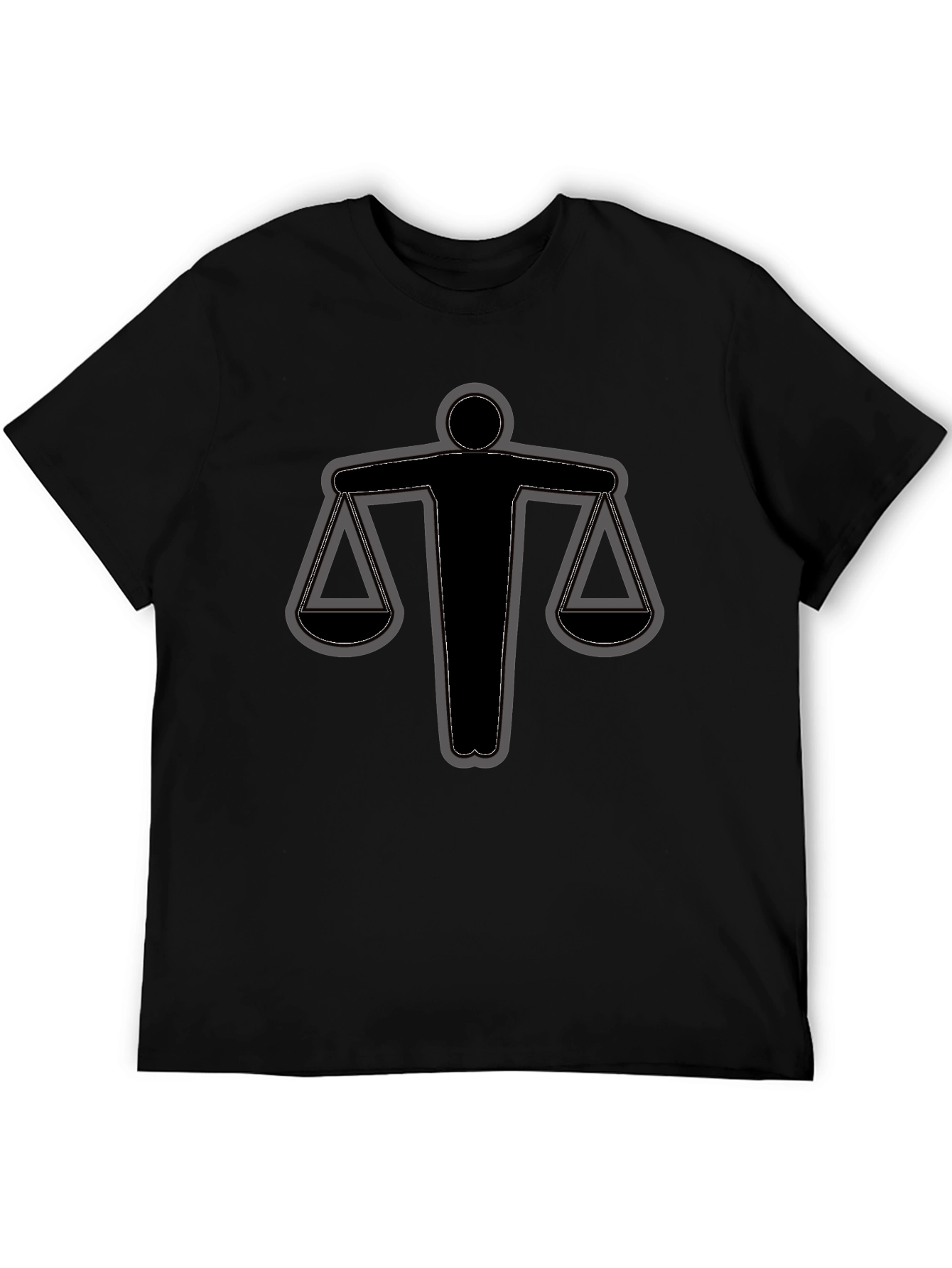 Scales of Justice Graphic Tee - Black