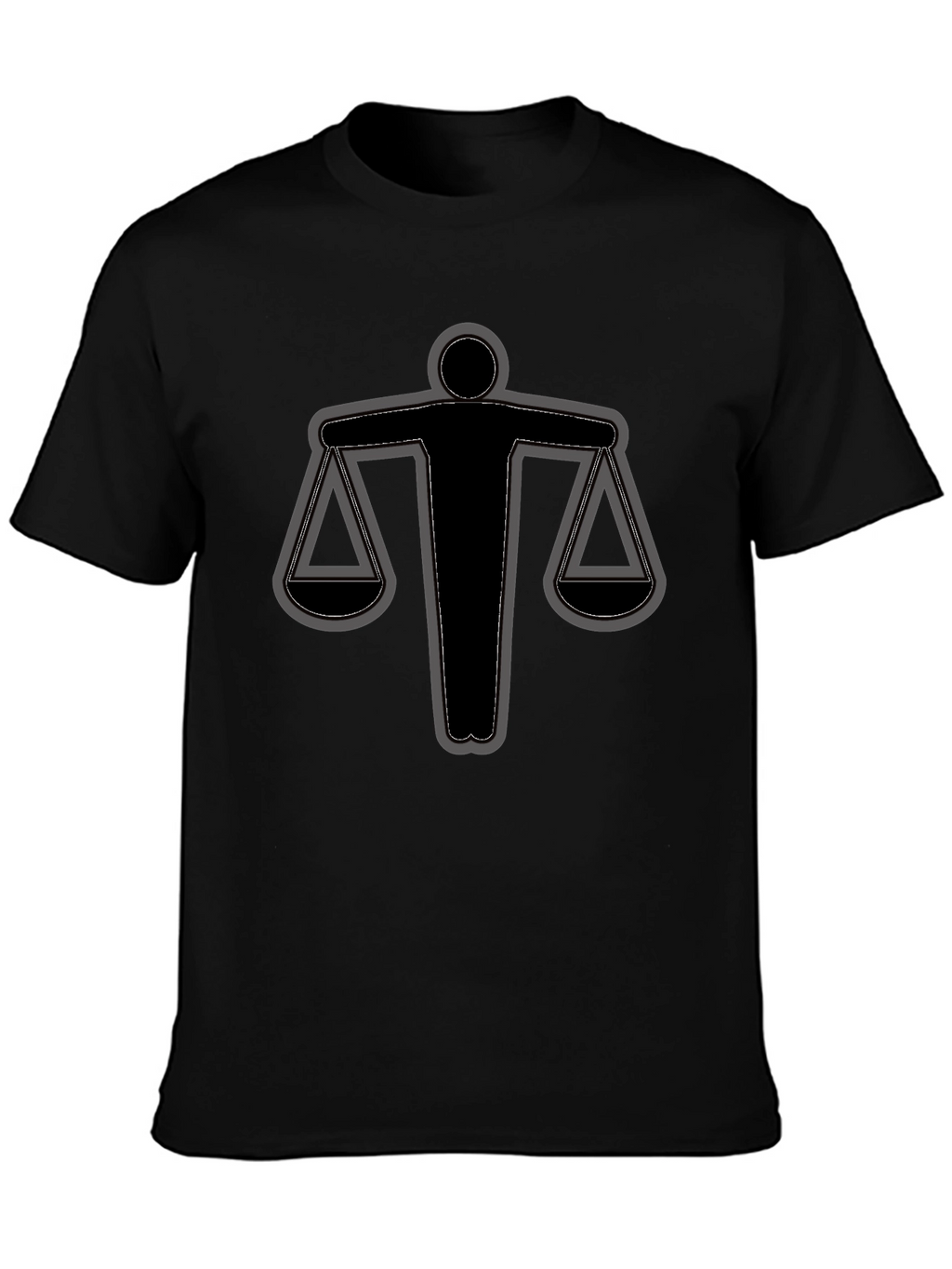 Scales of Justice Graphic Tee - Black
