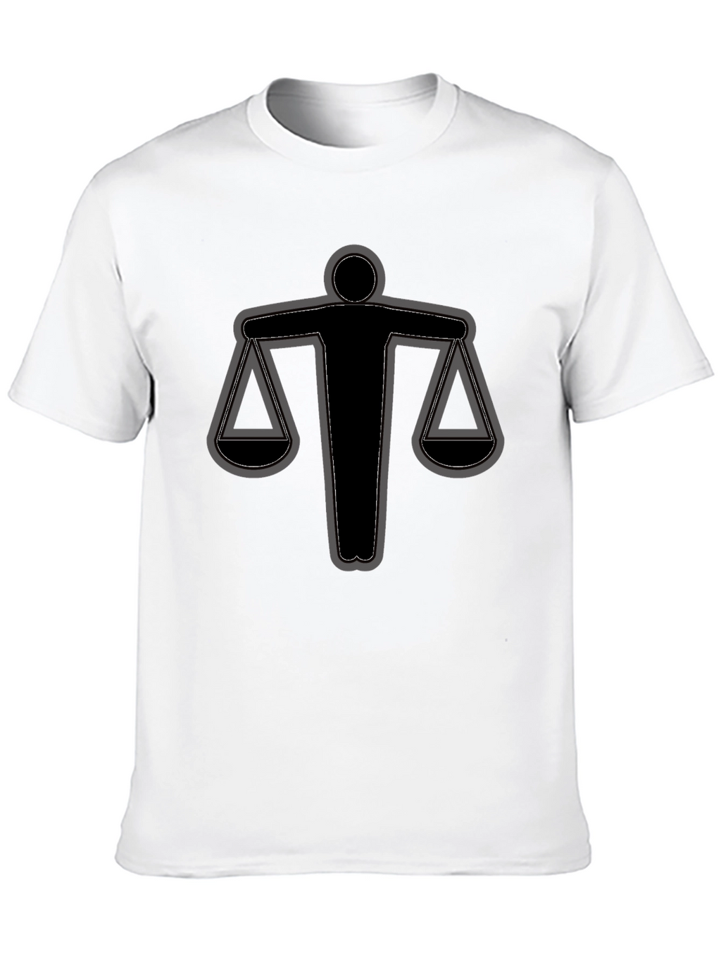 Scales of Justice Graphic Tee - Black