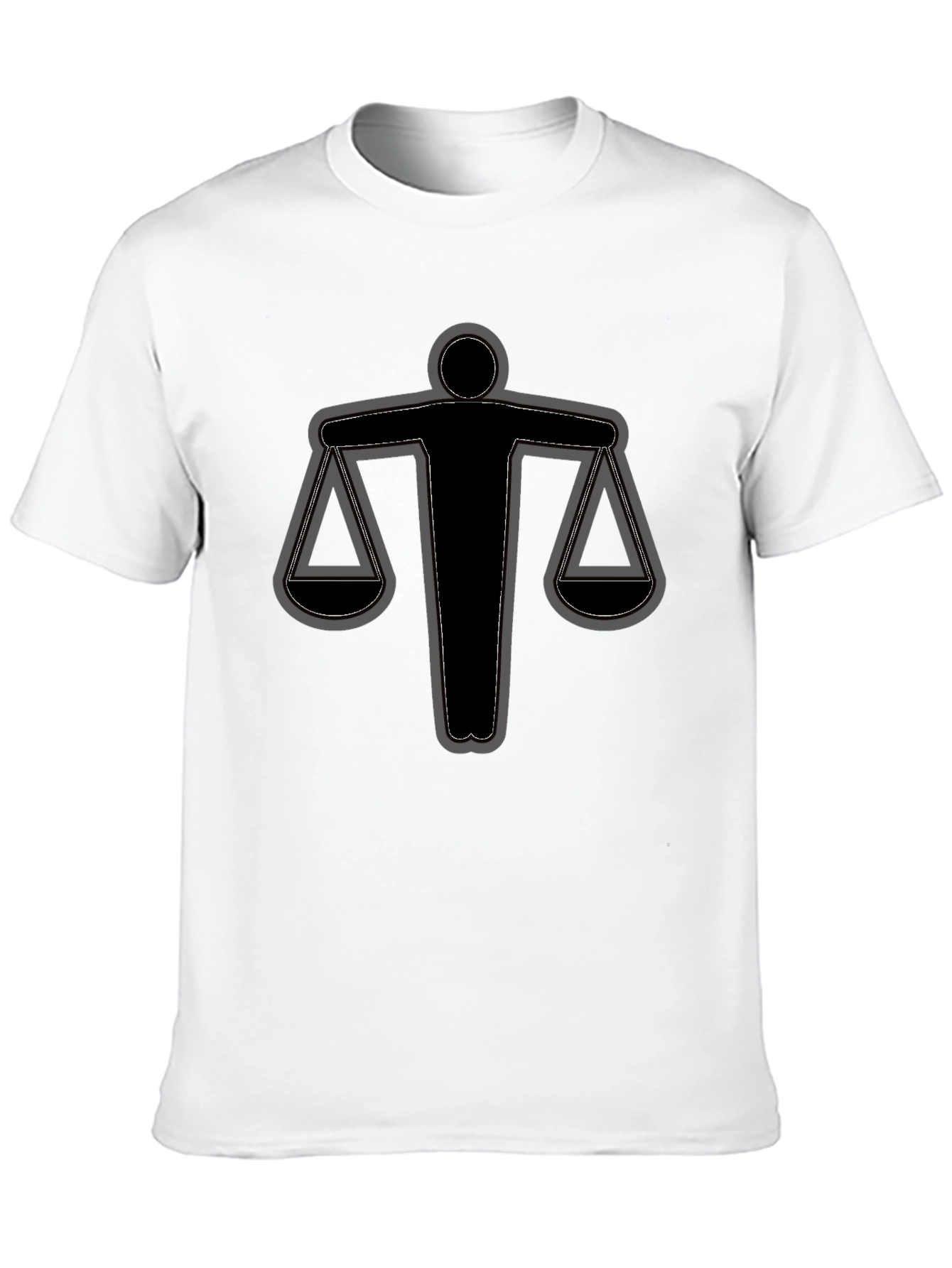Scales of Justice Graphic Tee - Black
