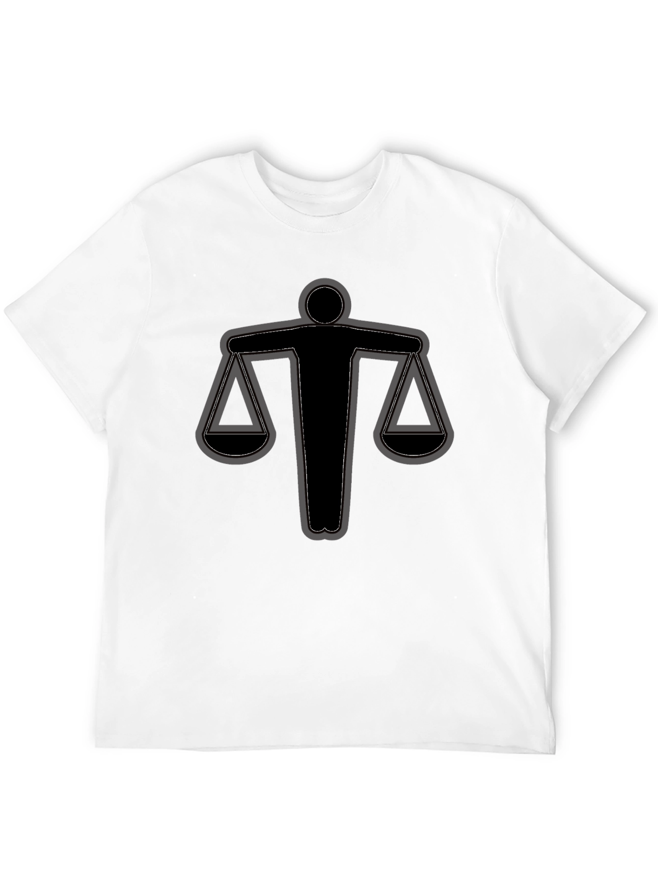 Scales of Justice Graphic Tee - Black