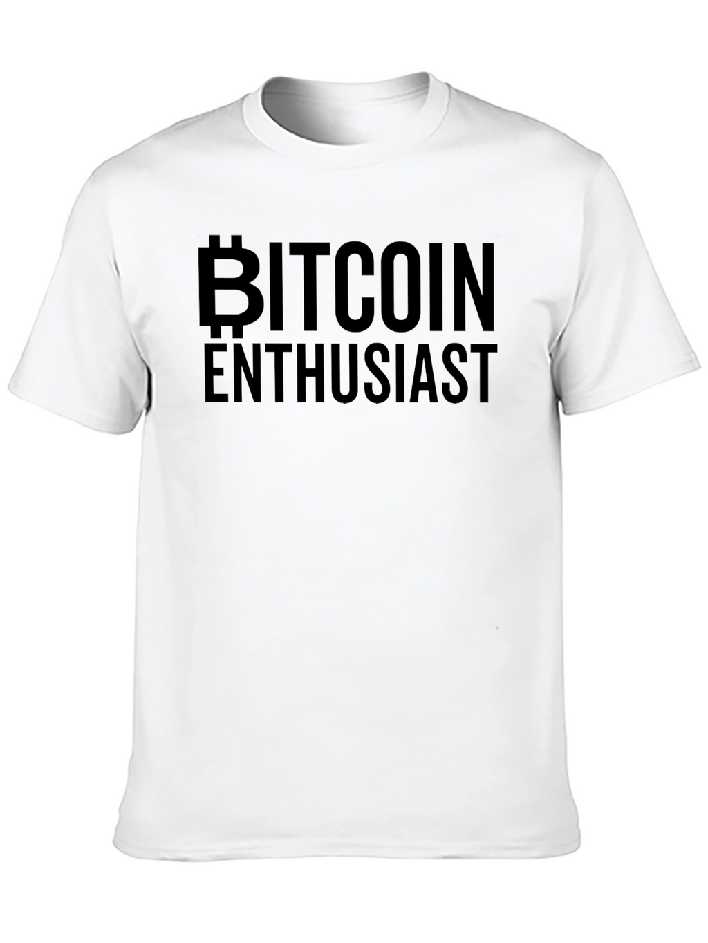 Bitcoin Enthusiast Black Graphic T-Shirt