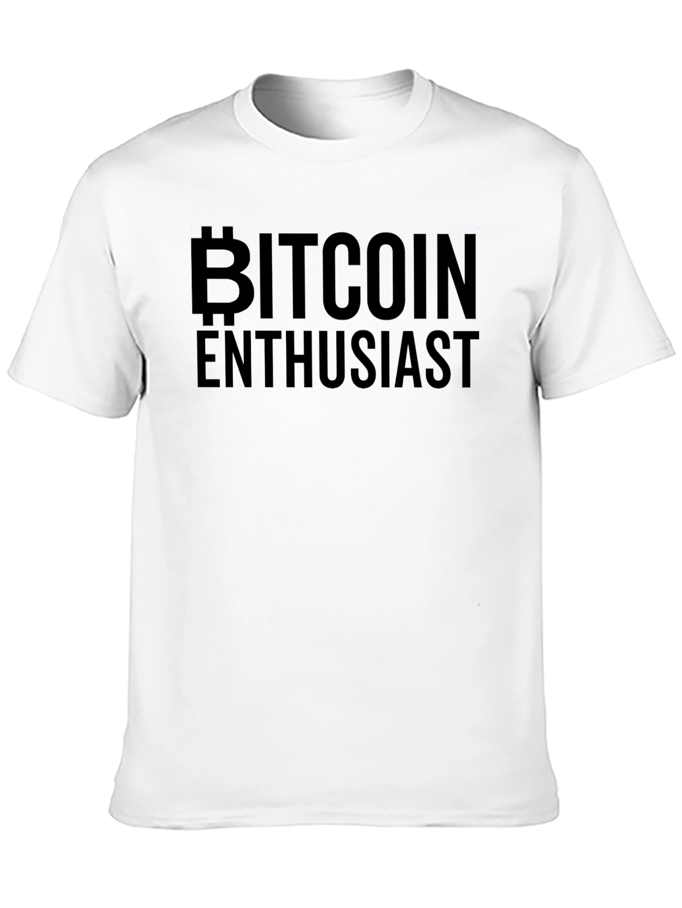 Bitcoin Enthusiast Black Graphic T-Shirt