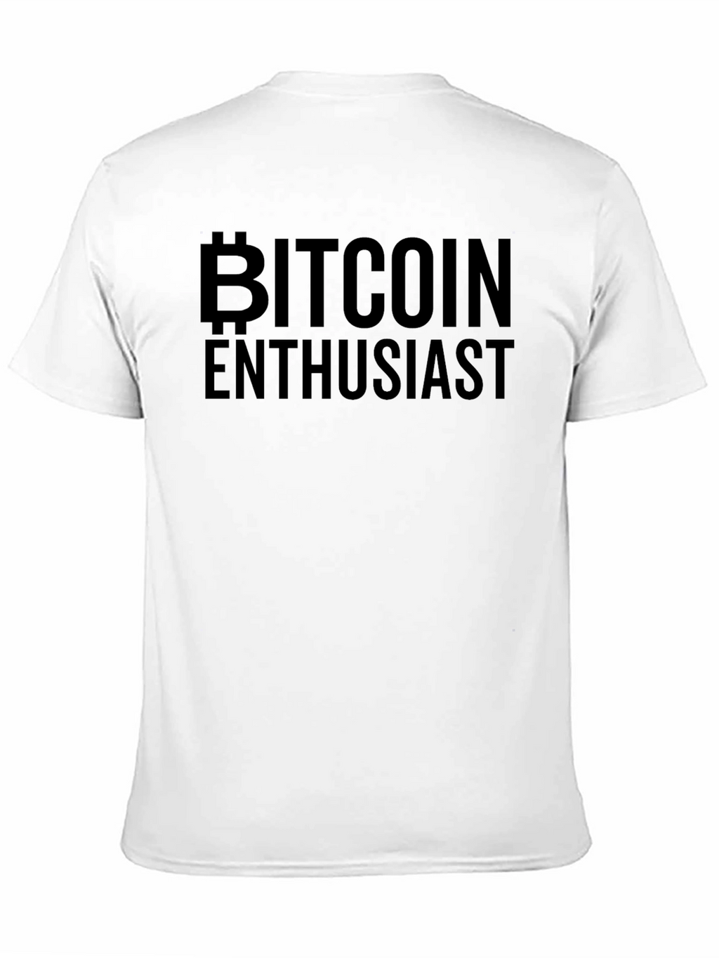 Bitcoin Enthusiast Black Graphic T-Shirt