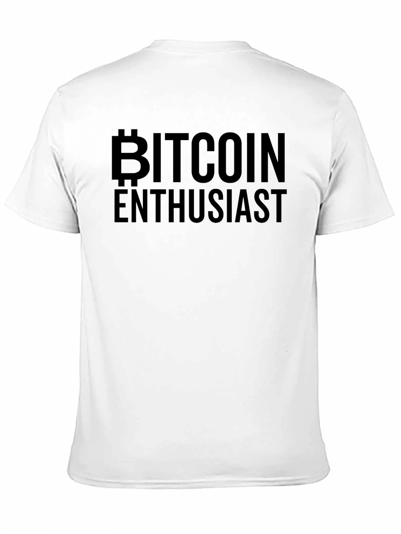 Bitcoin Enthusiast Black Graphic T-Shirt