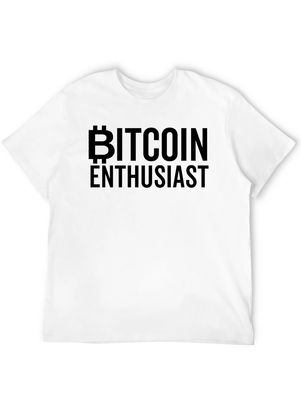 Bitcoin Enthusiast Black Graphic T-Shirt