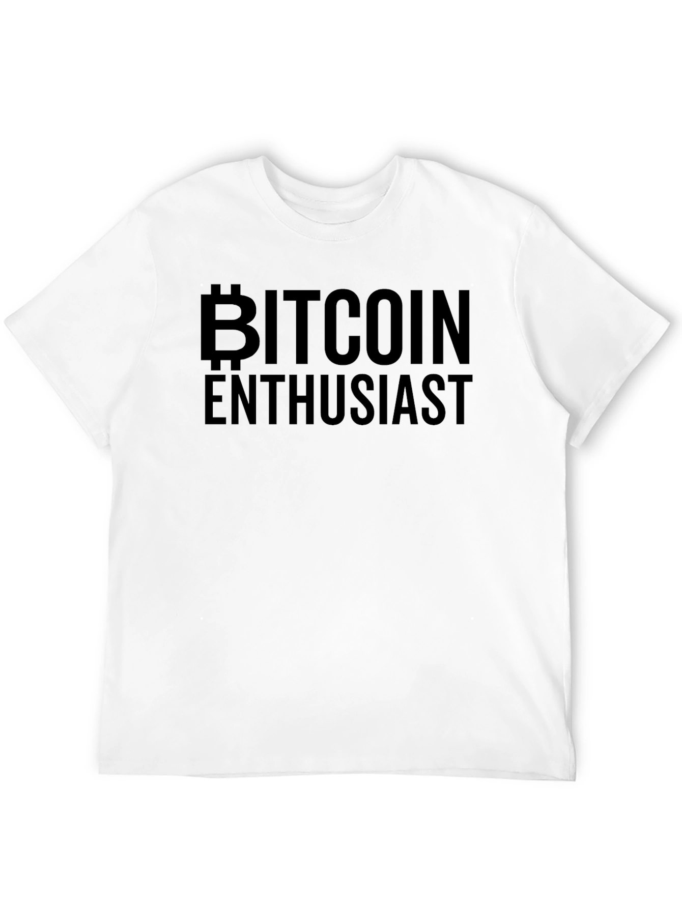Bitcoin Enthusiast Black Graphic T-Shirt