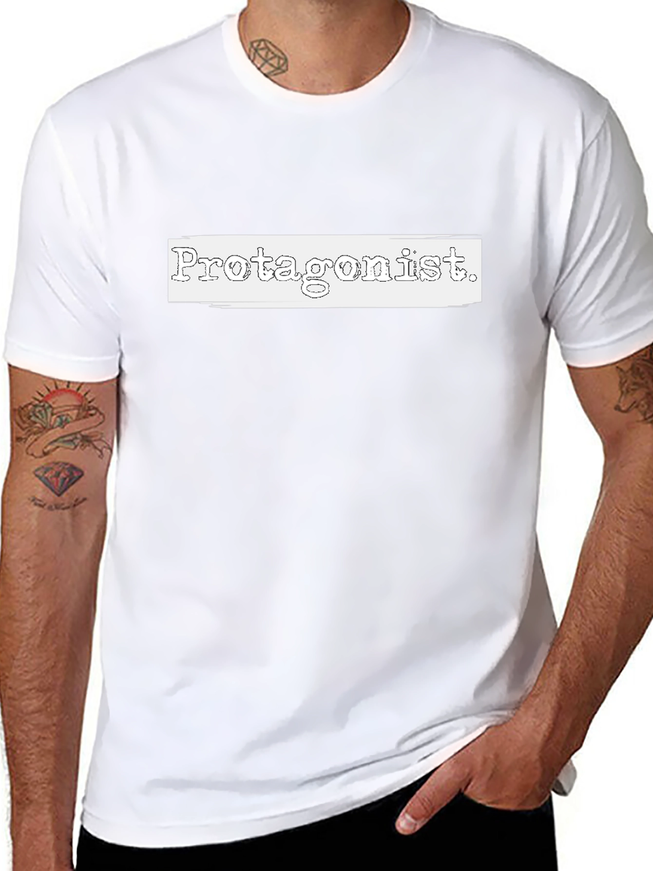 Protagonist T-Shirt - Black Graphic Tee