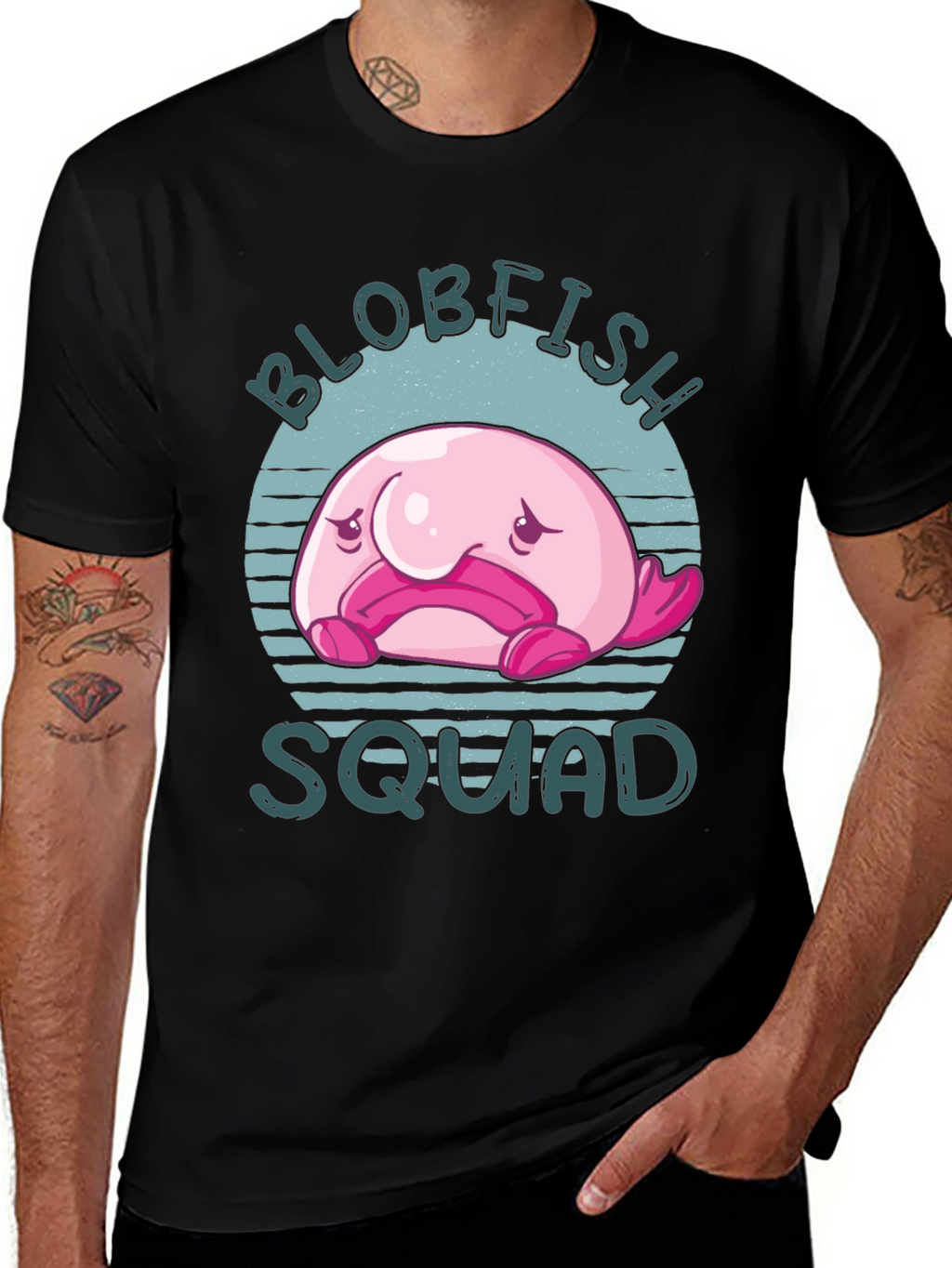 Blobfish Squad T-Shirt - Funny Graphic Tee
