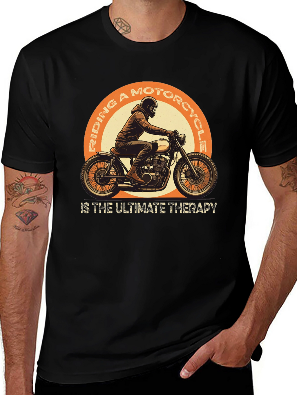 Motorcycle Therapy T-Shirt - Ride in Style