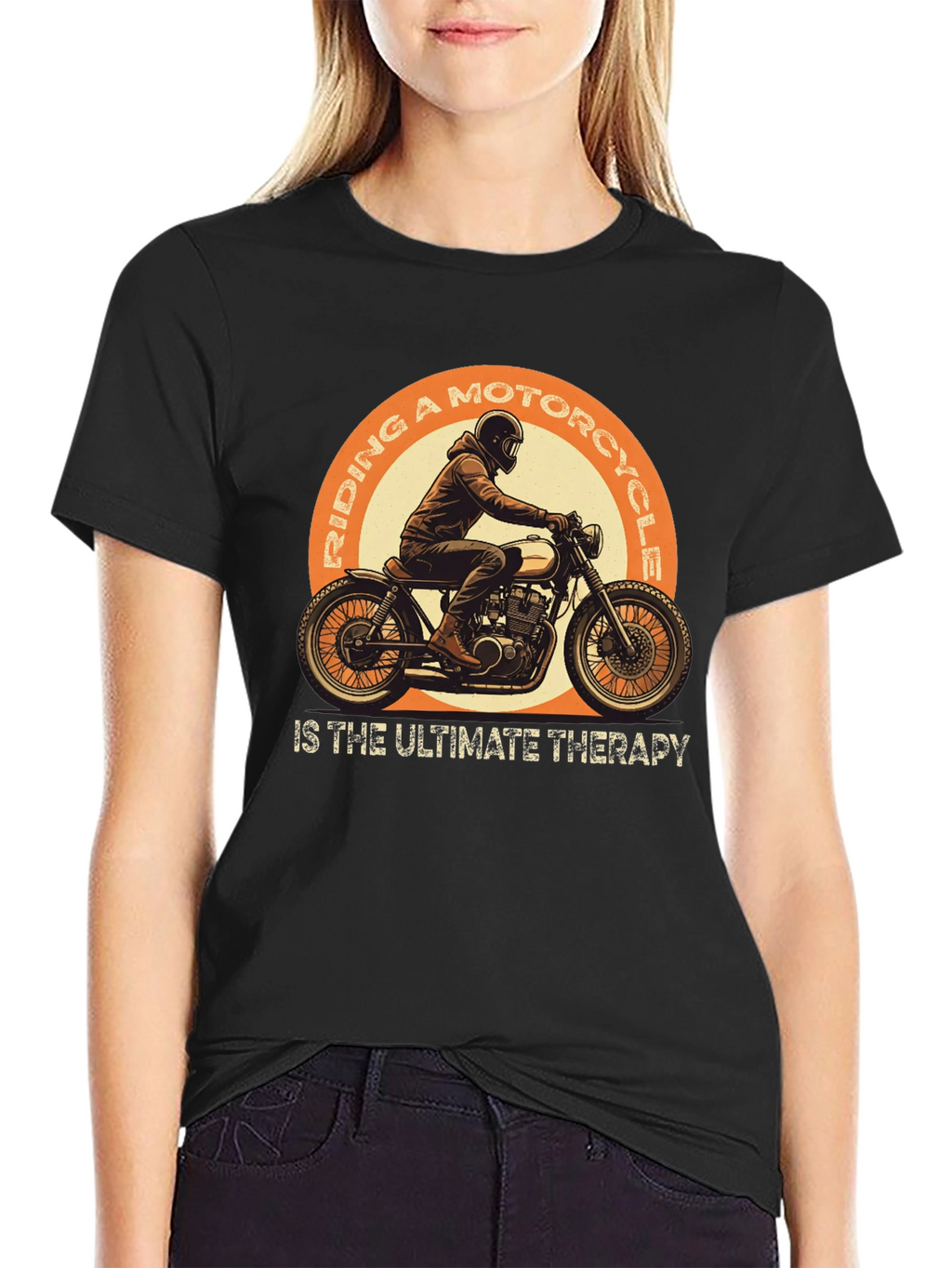 Motorcycle Therapy T-Shirt - Ride in Style