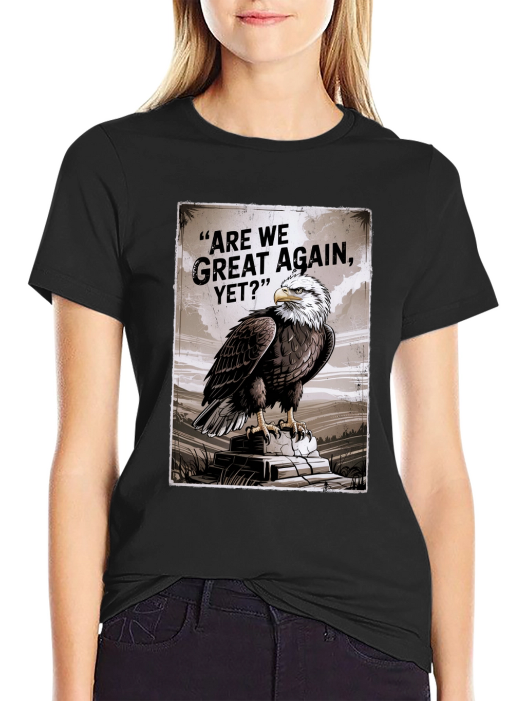 Bald Eagle Are We Great Again Yet? Graphic T-Shirt
