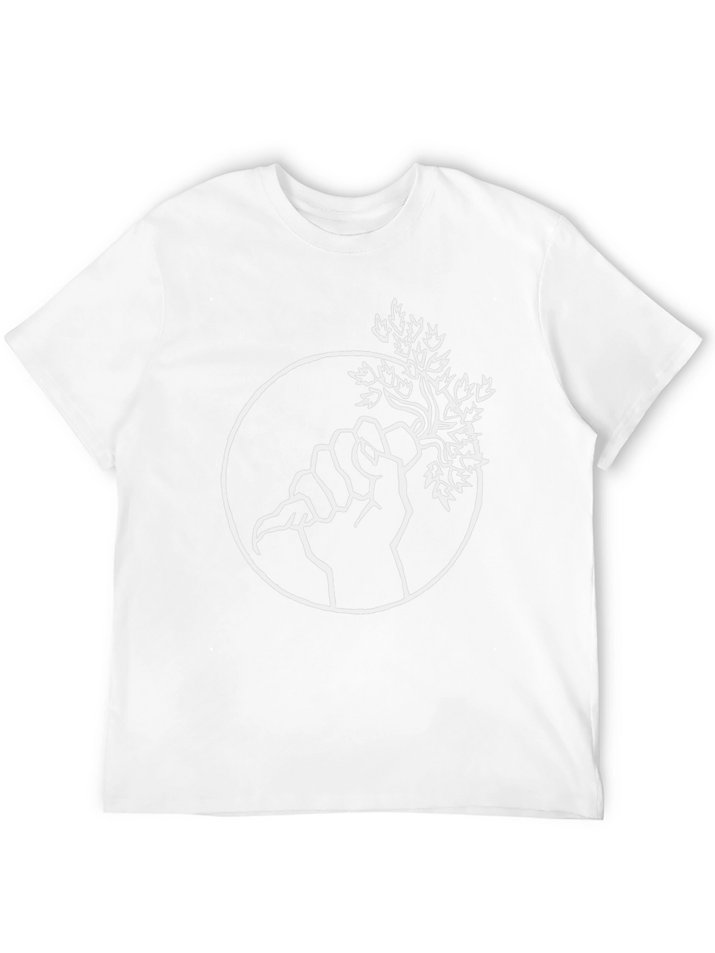 Natures Grip Tee - Black Cotton Graphic Shirt
