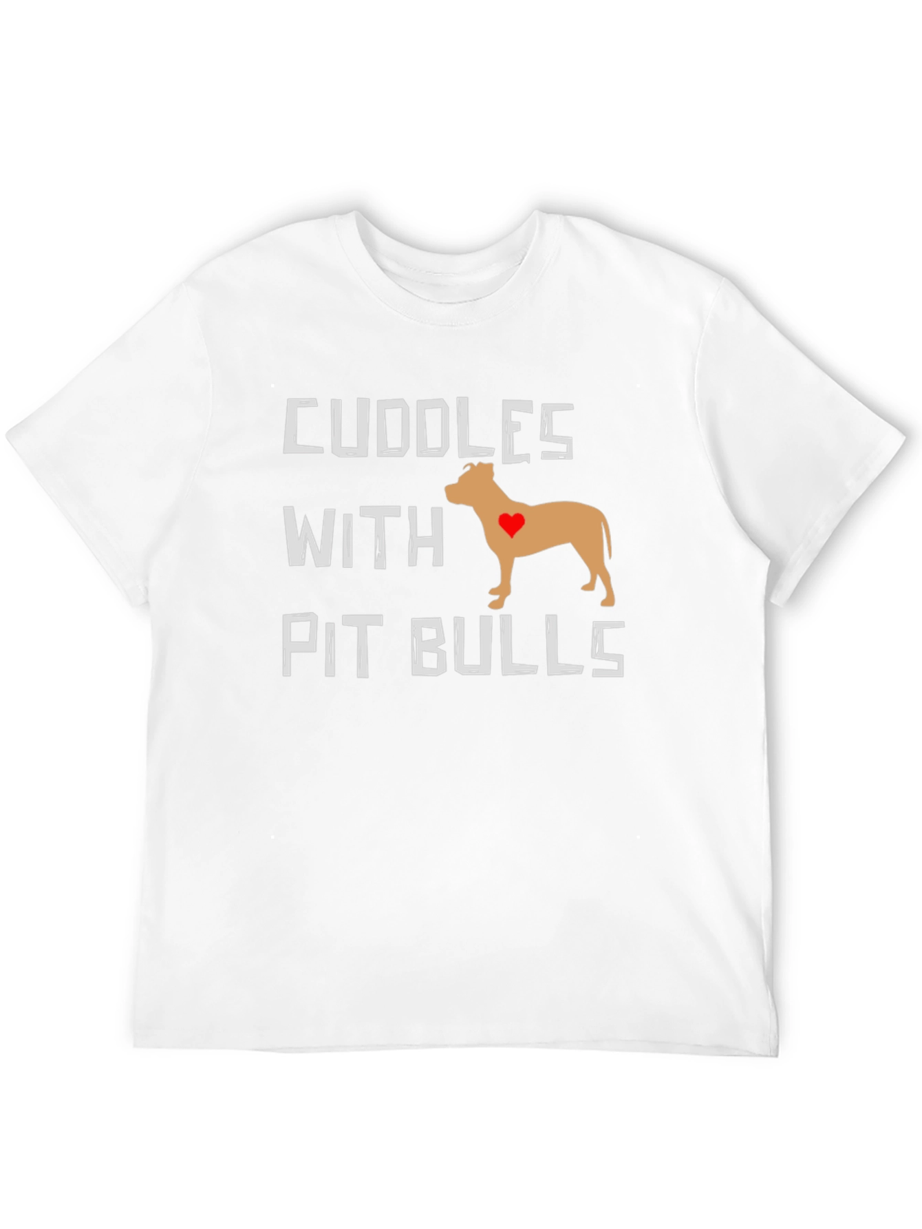 Cuddles With Pit Bulls Graphic T-Shirt