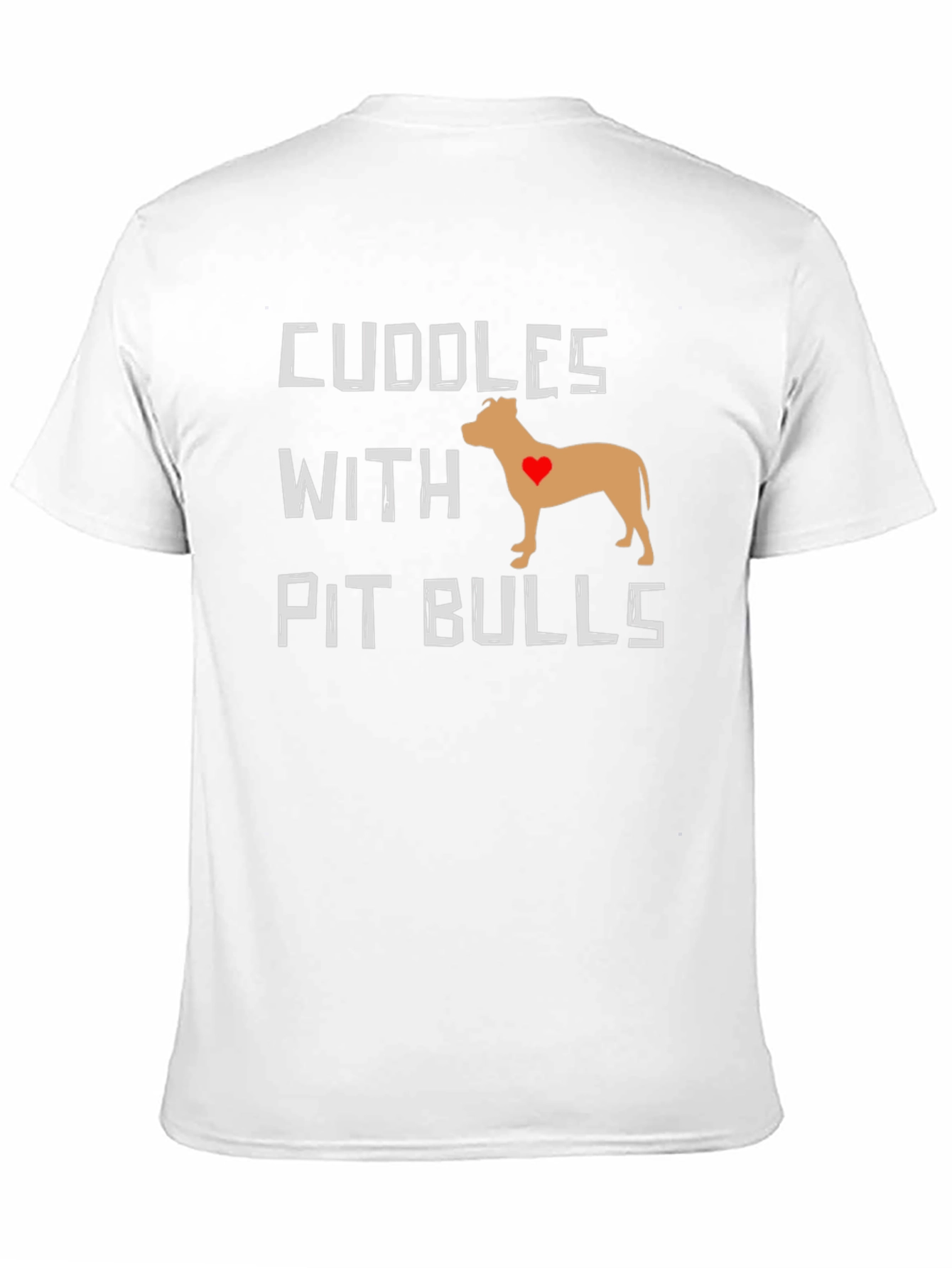 Cuddles With Pit Bulls Graphic T-Shirt