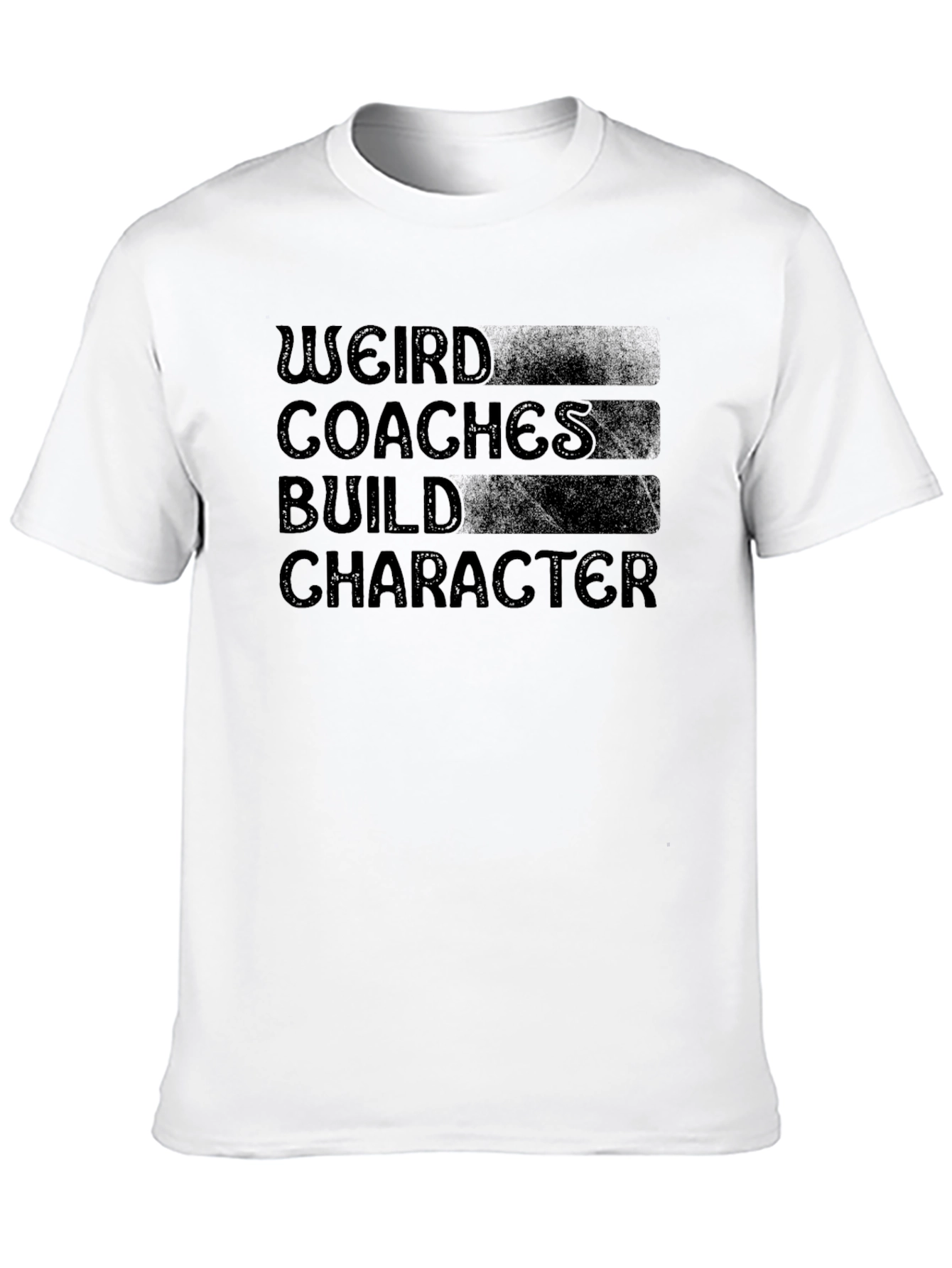 Weird Coaches Build Character Black Graphic Tee