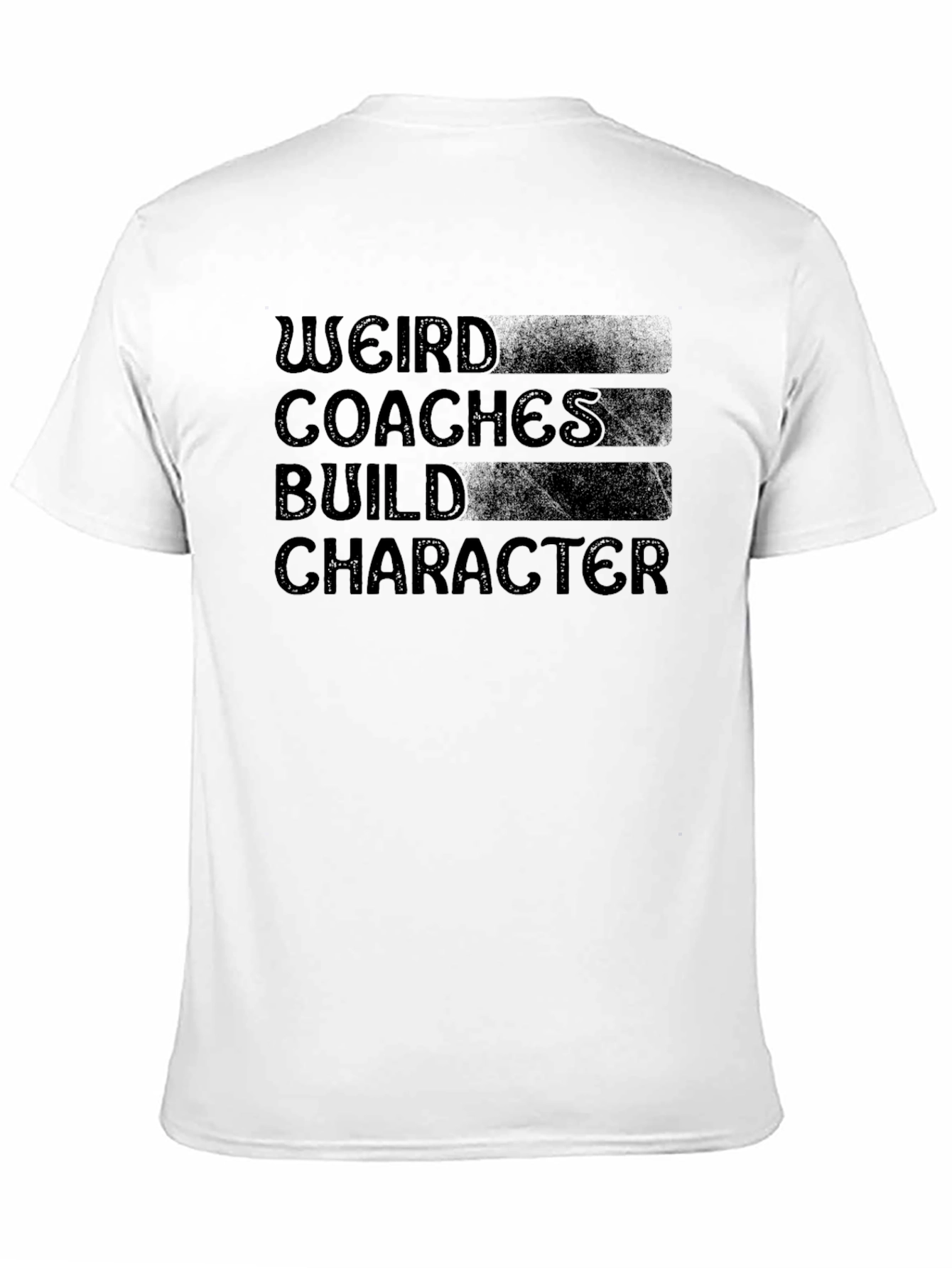 Weird Coaches Build Character Black Graphic Tee