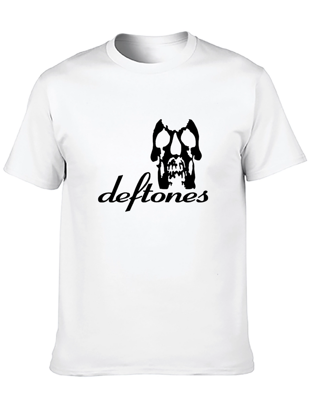 Deftones Band T-Shirt - Black Skull Logo