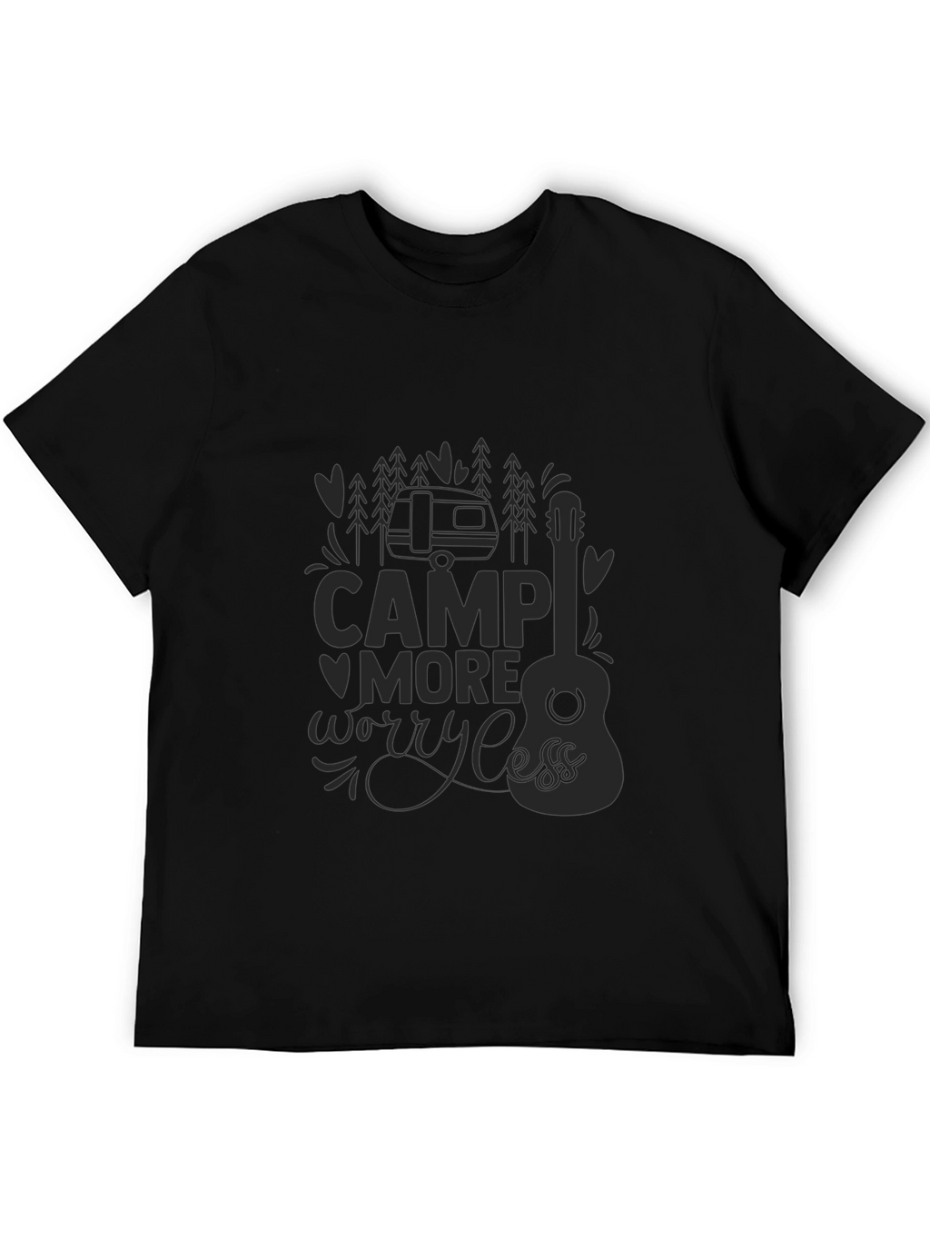 Camp More Worry Less Graphic T-Shirt