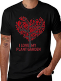 I Love My Plant Garden Heart Tree Graphic Tee
