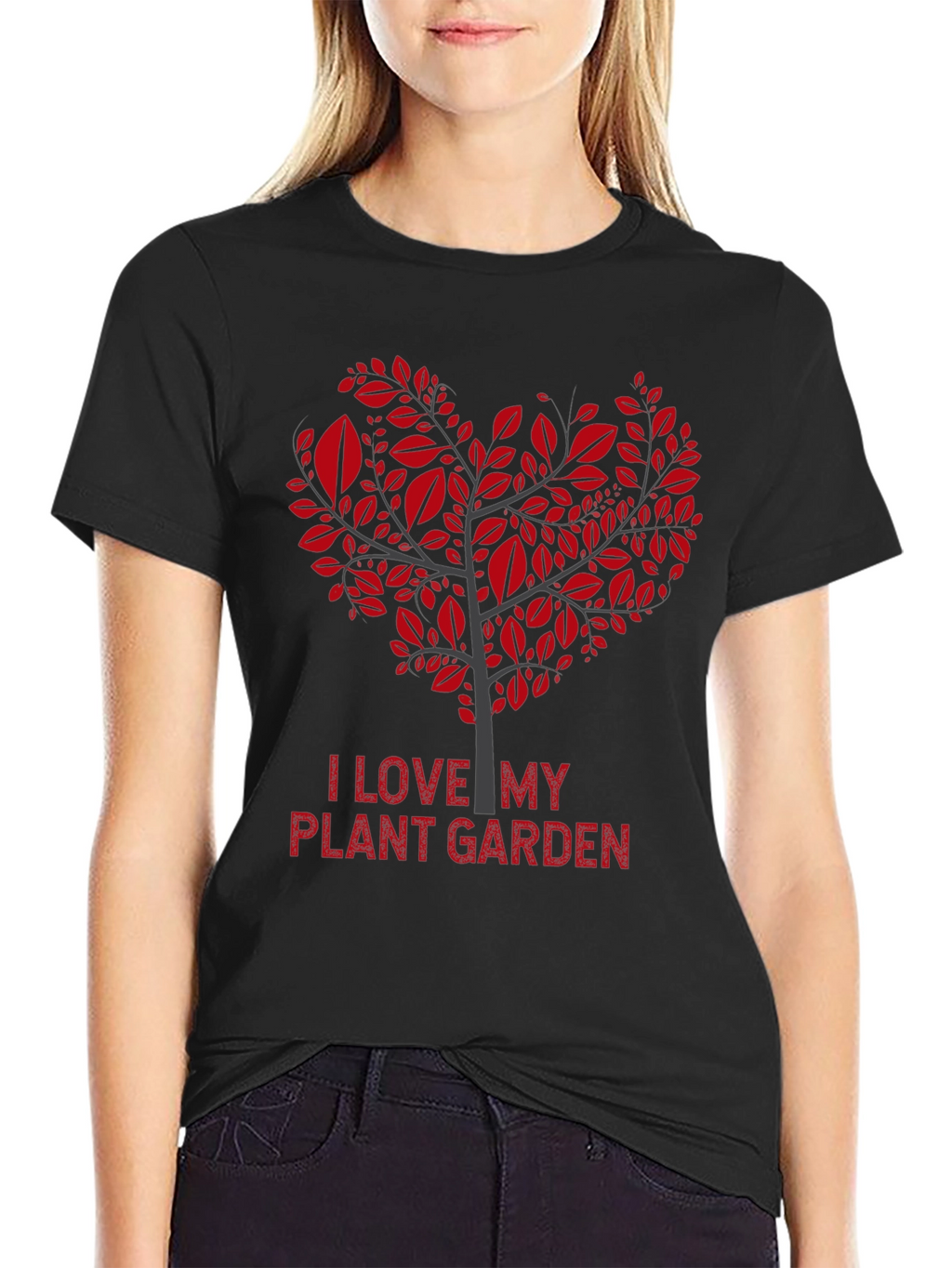 I Love My Plant Garden Heart Tree Graphic Tee