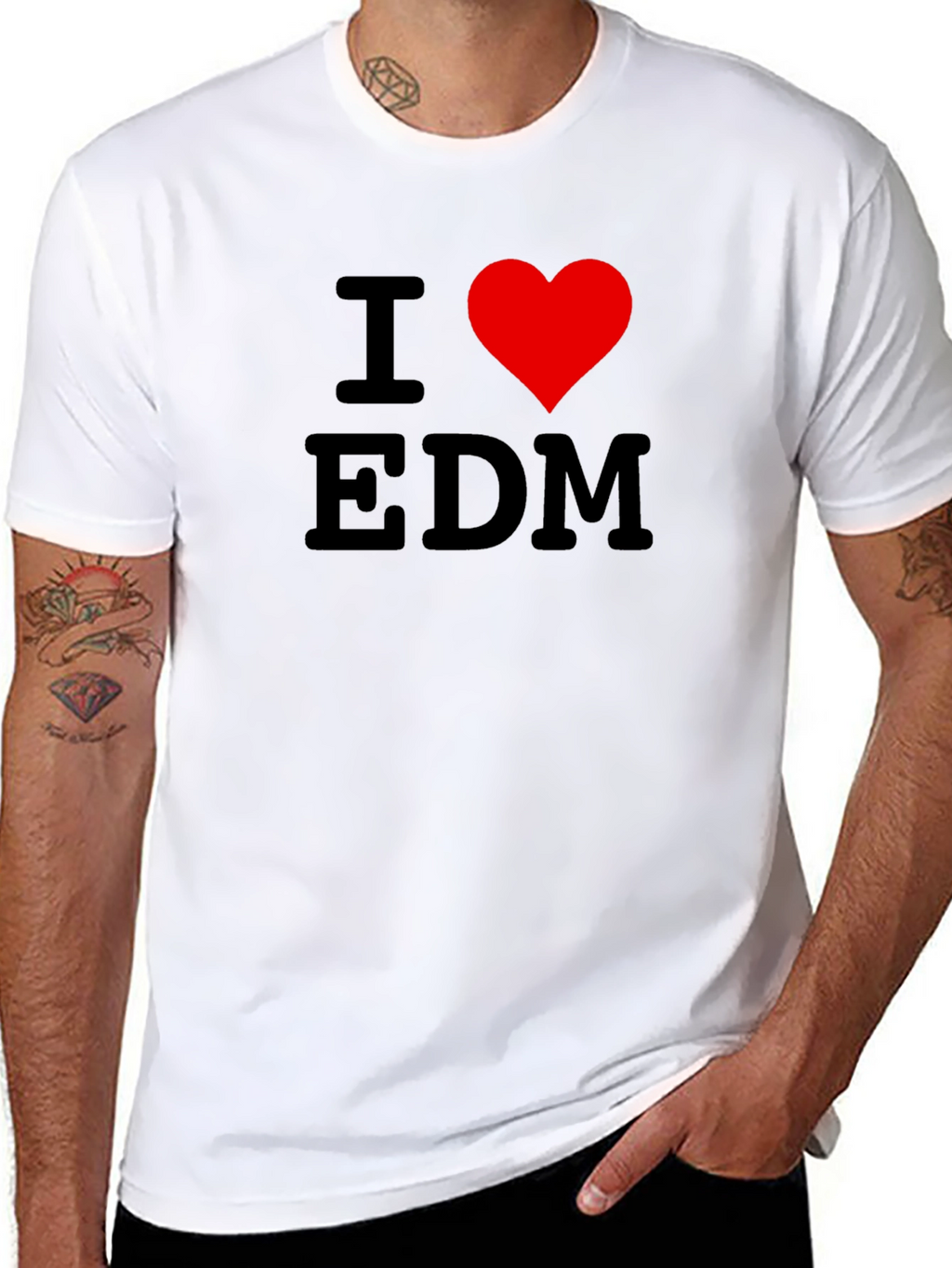 I Love EDM Black T-Shirt