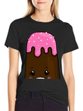 Cute Cake Character T-Shirt
