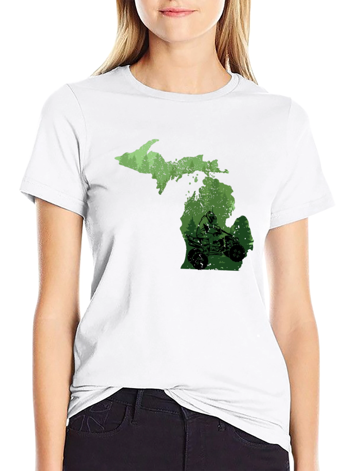 Michigan ATV T-Shirt - Black - Ride Michigan!
