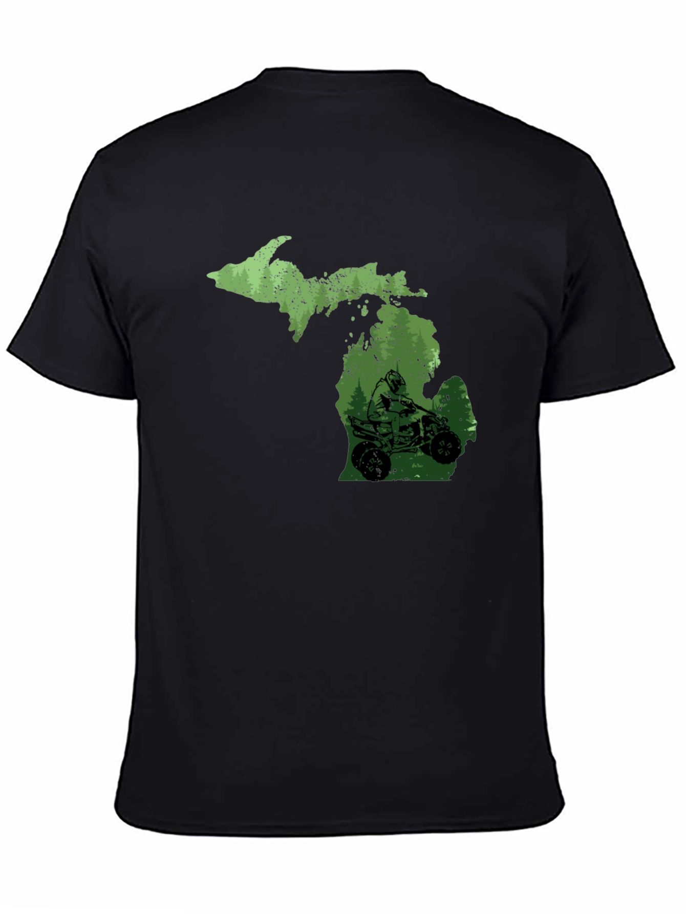 Michigan ATV T-Shirt - Black - Ride Michigan!