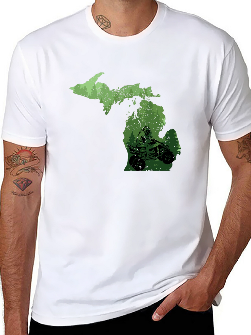 Michigan ATV T-Shirt - Black - Ride Michigan!