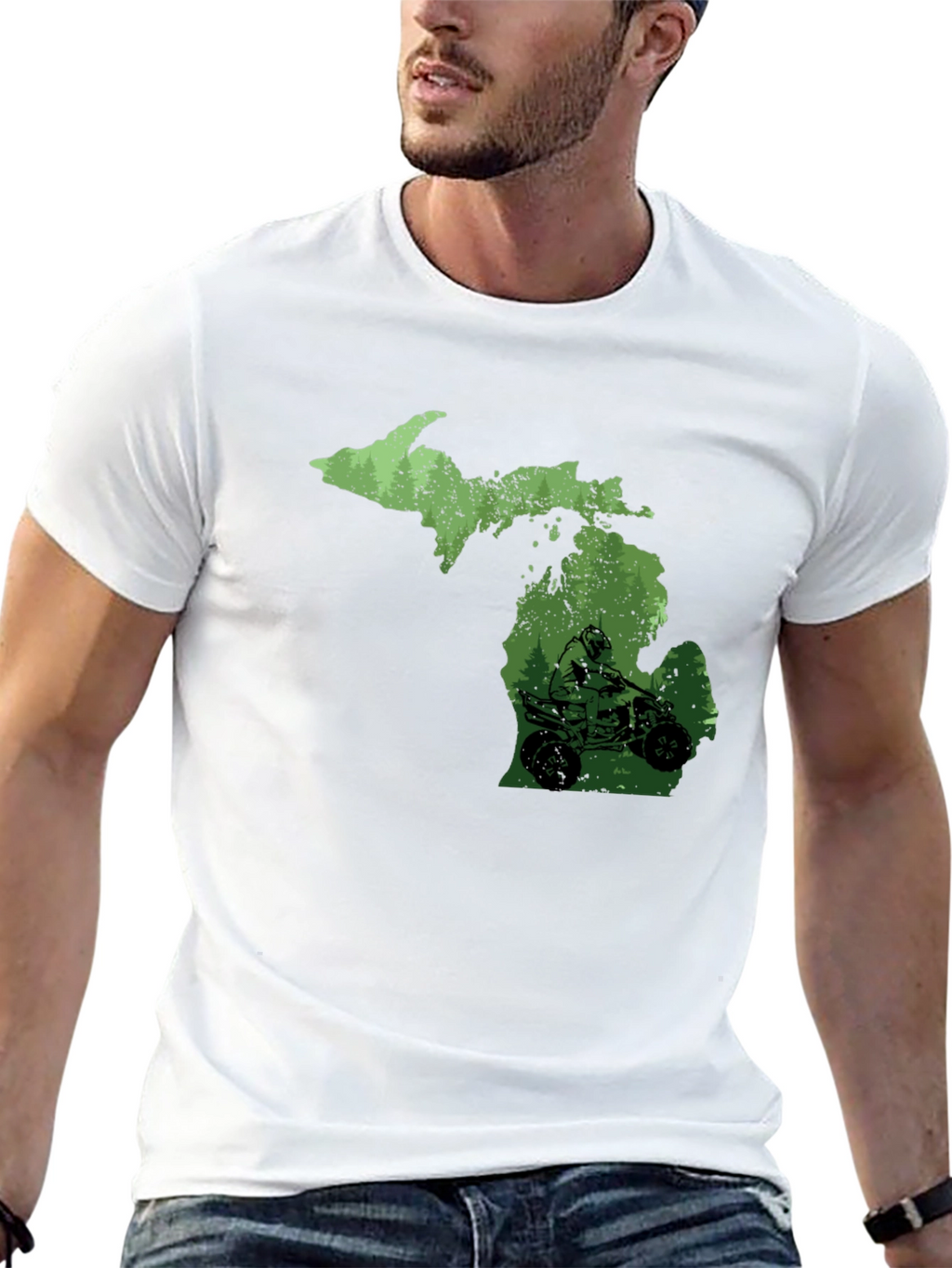 Michigan ATV T-Shirt - Black - Ride Michigan!