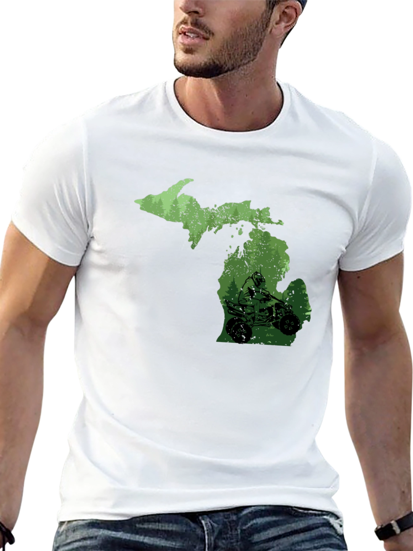 Michigan ATV T-Shirt - Black - Ride Michigan!