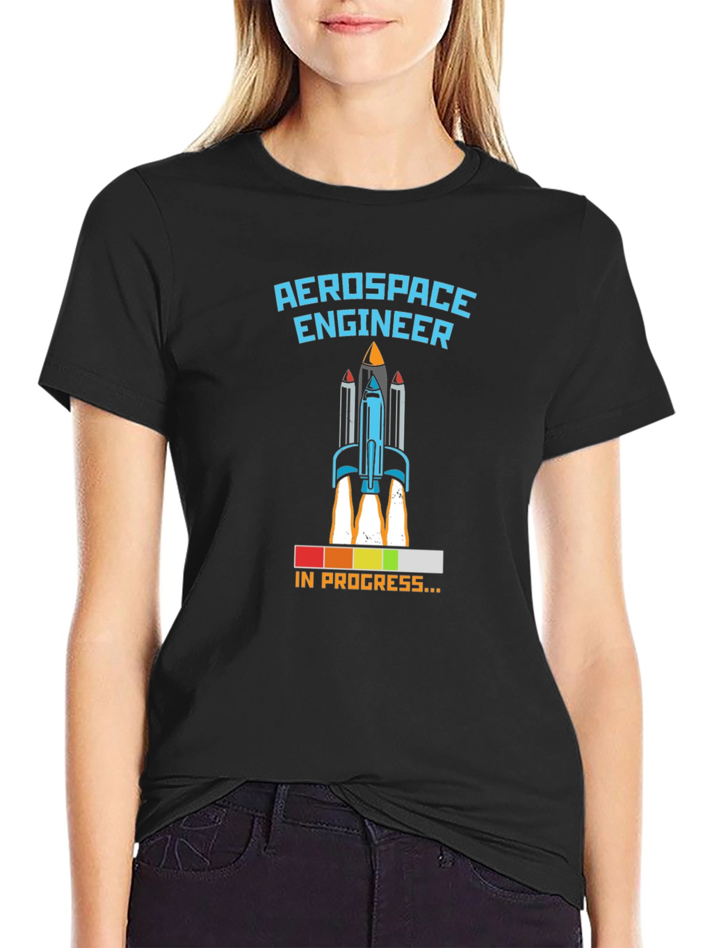 Aerospace Engineer Rocket Launch Mens T-Shirt