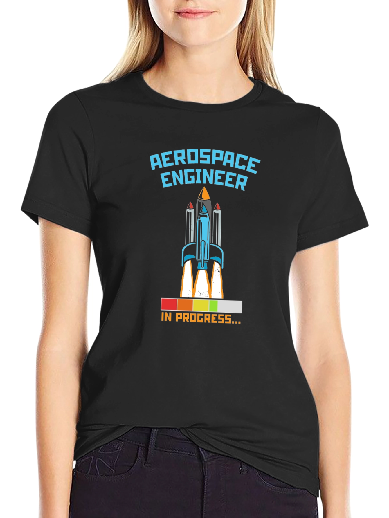 Aerospace Engineer Rocket Launch Mens T-Shirt