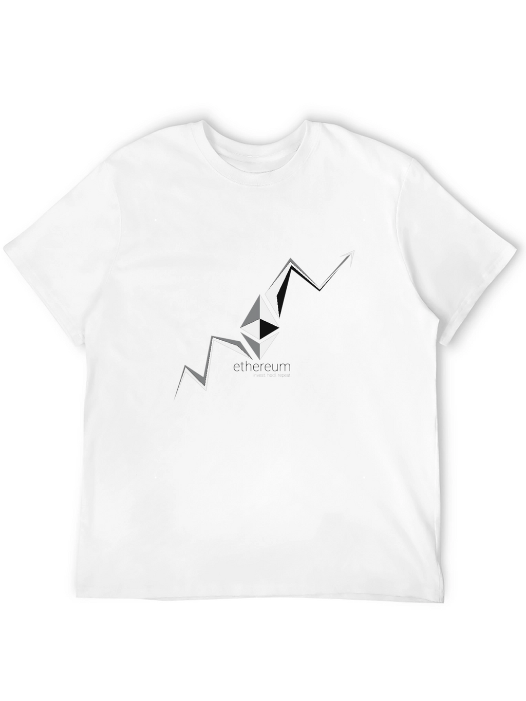 Ethereum Surge Black T-Shirt - Crypto Fashion