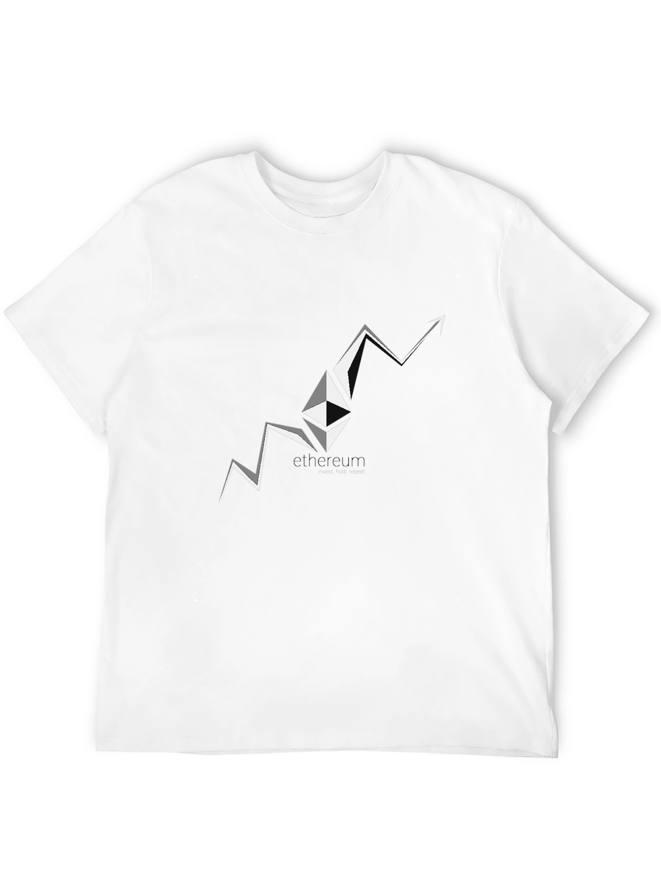 Ethereum Surge Black T-Shirt - Crypto Fashion