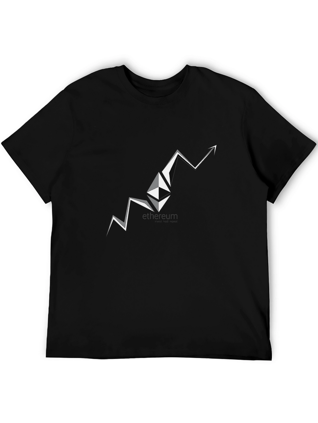 Ethereum Surge Black T-Shirt - Crypto Fashion