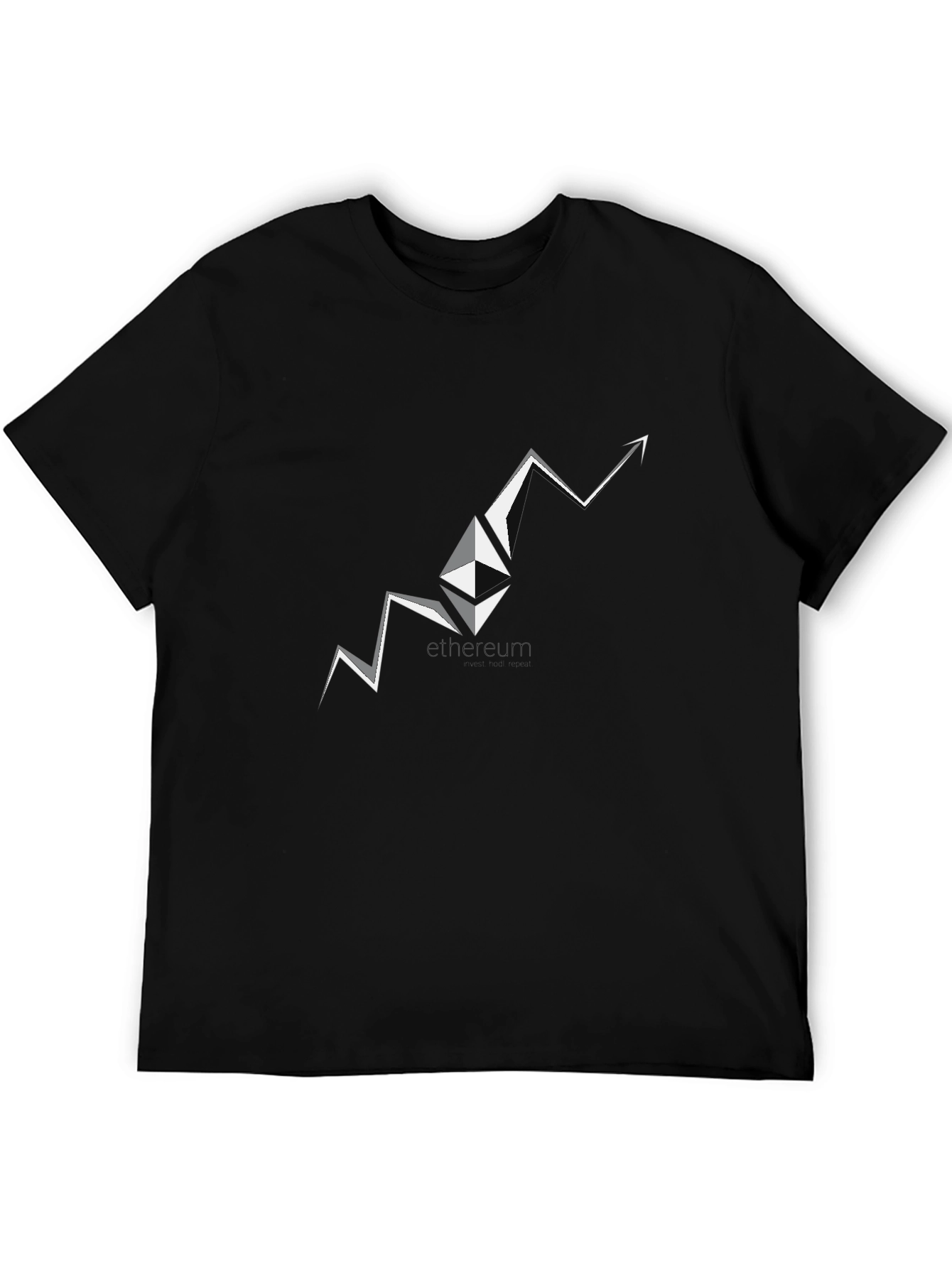 Ethereum Surge Black T-Shirt - Crypto Fashion
