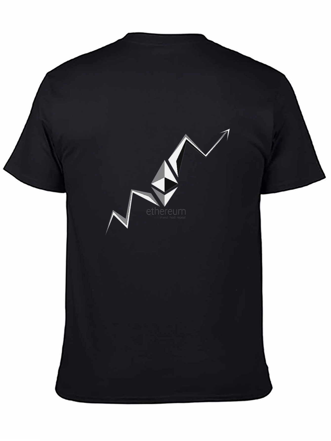 Ethereum Surge Black T-Shirt - Crypto Fashion