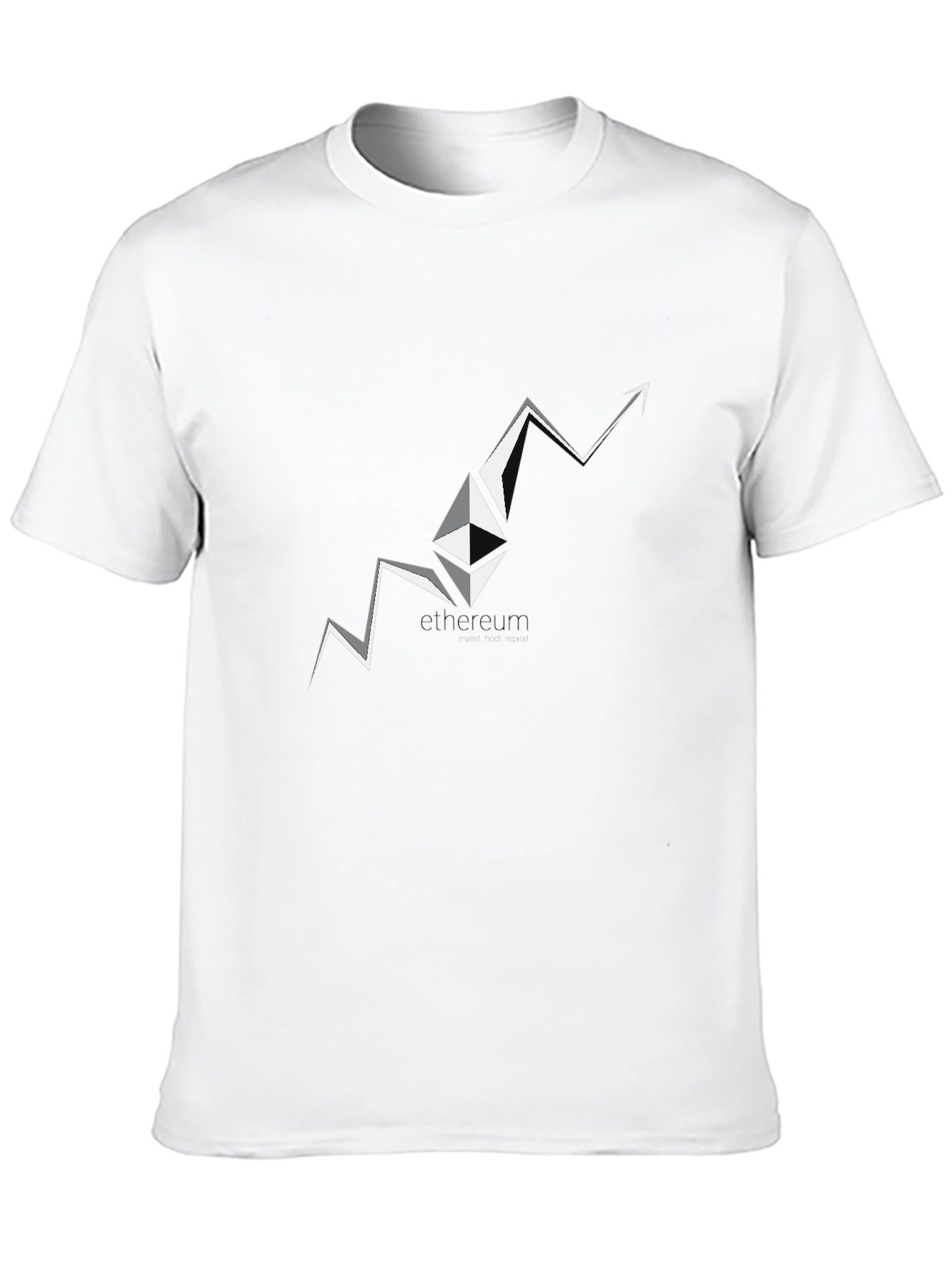 Ethereum Surge Black T-Shirt - Crypto Fashion