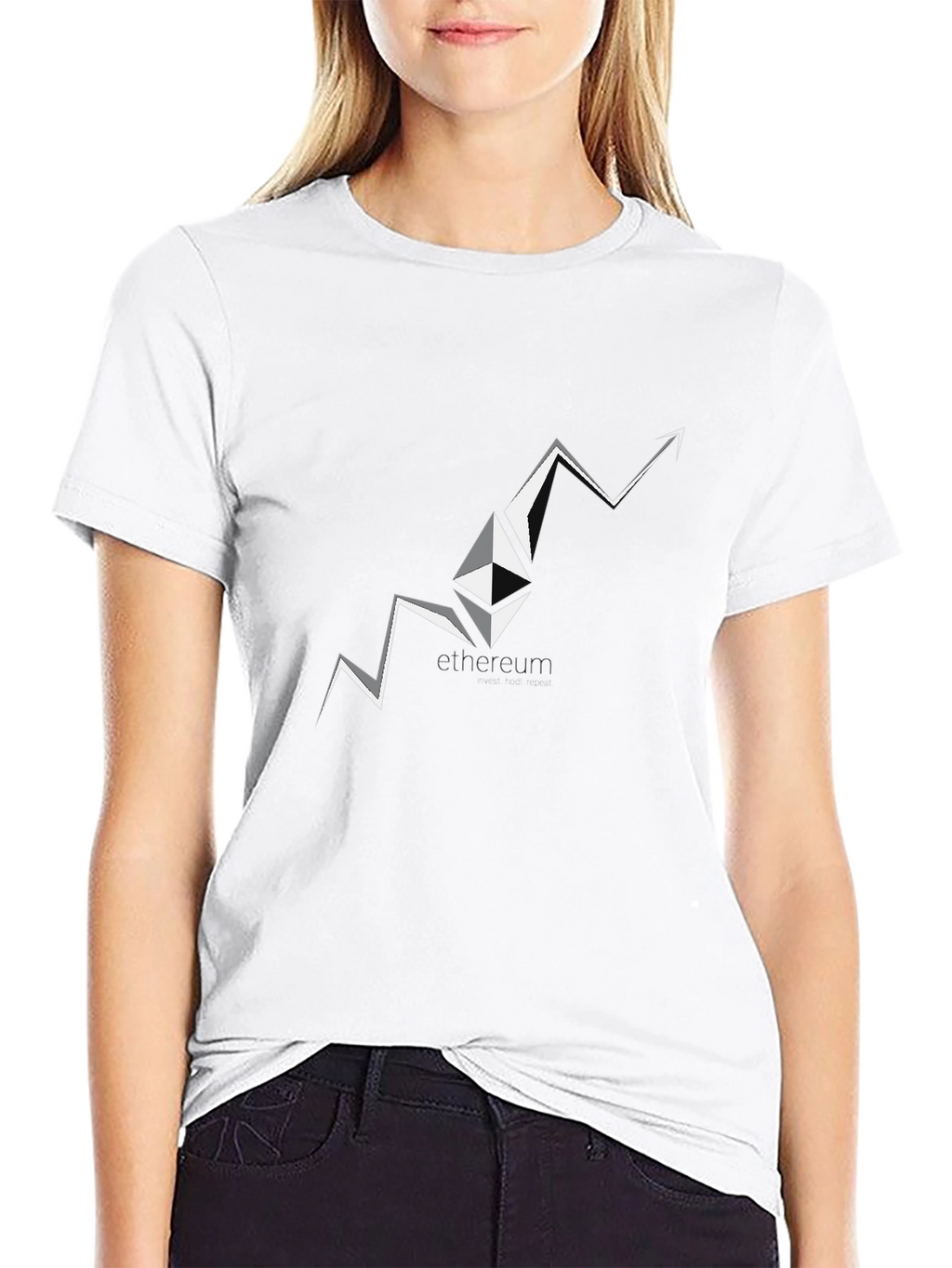Ethereum Surge Black T-Shirt - Crypto Fashion